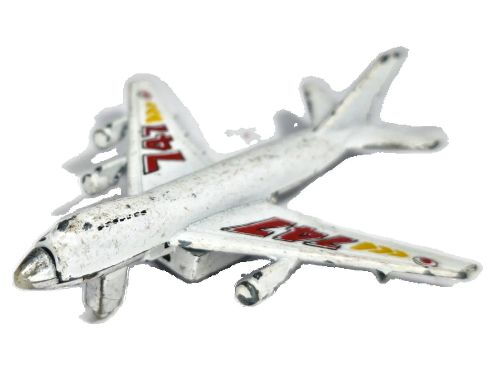 BOEING 747-100 SAMOLOT PASAŻERSKI, Unbranded Die cast, Biały 1:900 Resoraki
