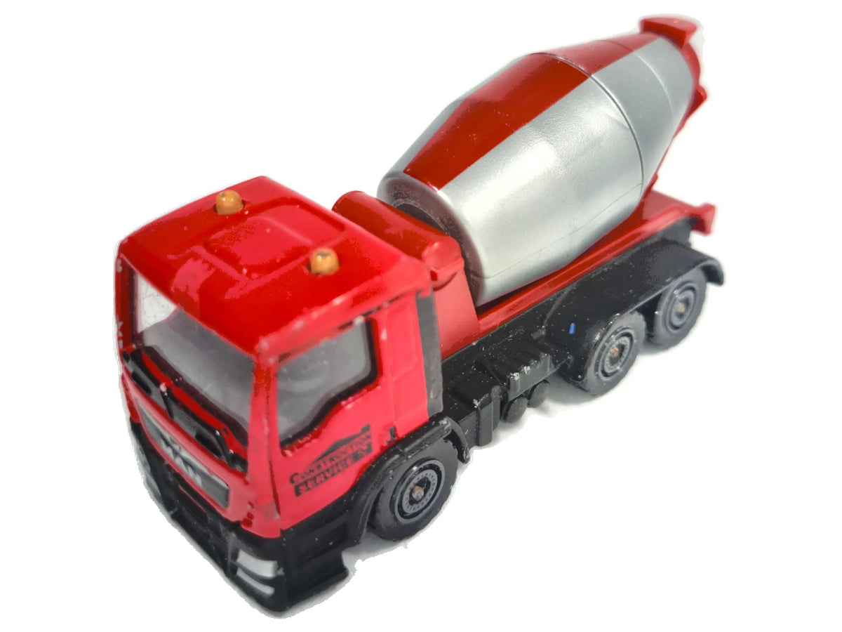 MAN TGS CEMENT MIXER Betoniarka, Majorette, Die cast BK270420 Czerwony 1:87