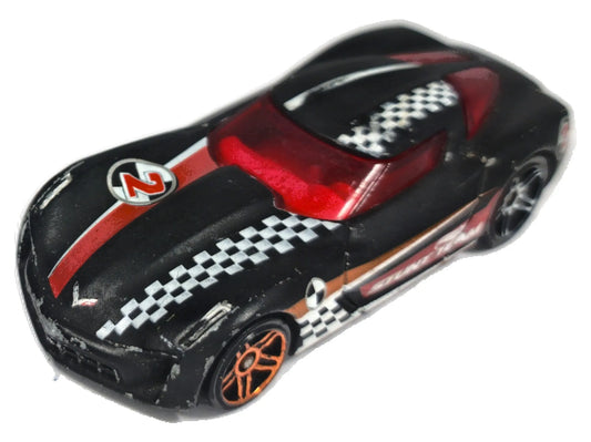 Chevrolet Corvette Stingray Hot Wheels 2010 New Models 1:64 2 Luzak Czarny