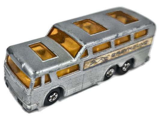 Autobus Coach Superfast Matchbox '70 Srebrny 1:87 Made in England Greyhound