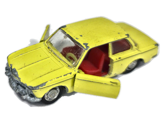 Bmw 1600 Schuco '70 Żółty 1:64 Made in Germany