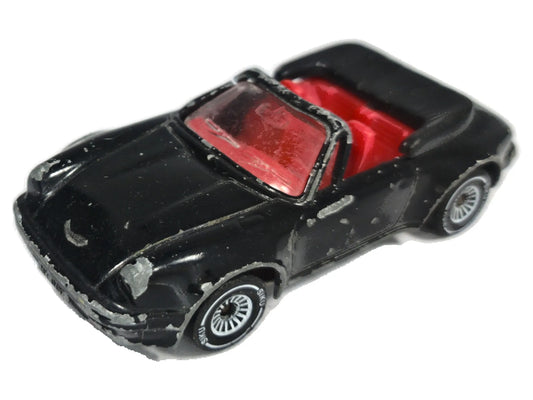 Porsche 911 Turbo SIKU 1:55 Made in W-Germany Luzak Czarny 2xMetal Cabrio