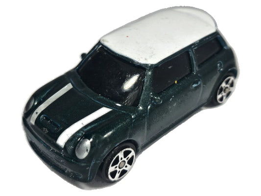 BMW MINI COOPER S, Maisto, Die cast 12222, Ciemnozielony, 1:64, Resoraki