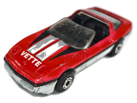 1984 Chevrolet Corvette C4 Matchbox 1983 1:60 VETTE Luzak Czerwony