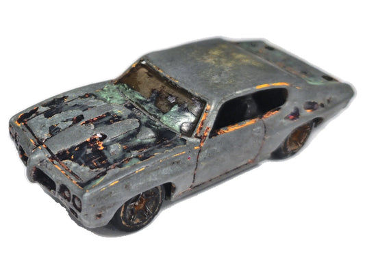 Ford Mustang Hot Wheels 1973 Superfast 1:64 Luzak Szary Muscle Car