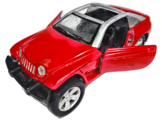 JEEP JEEPSTER, Maisto 2000, Die cast, Czerwony, 1:38, Resoraki