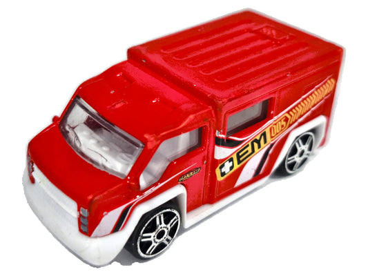 Karetka Ambulans Fresh Metal Fastlane 2018 Czerwony 1:64