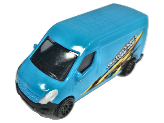 Renault Master Majorette 1:54 Van Niebieski Dostawczy Autosport Racing