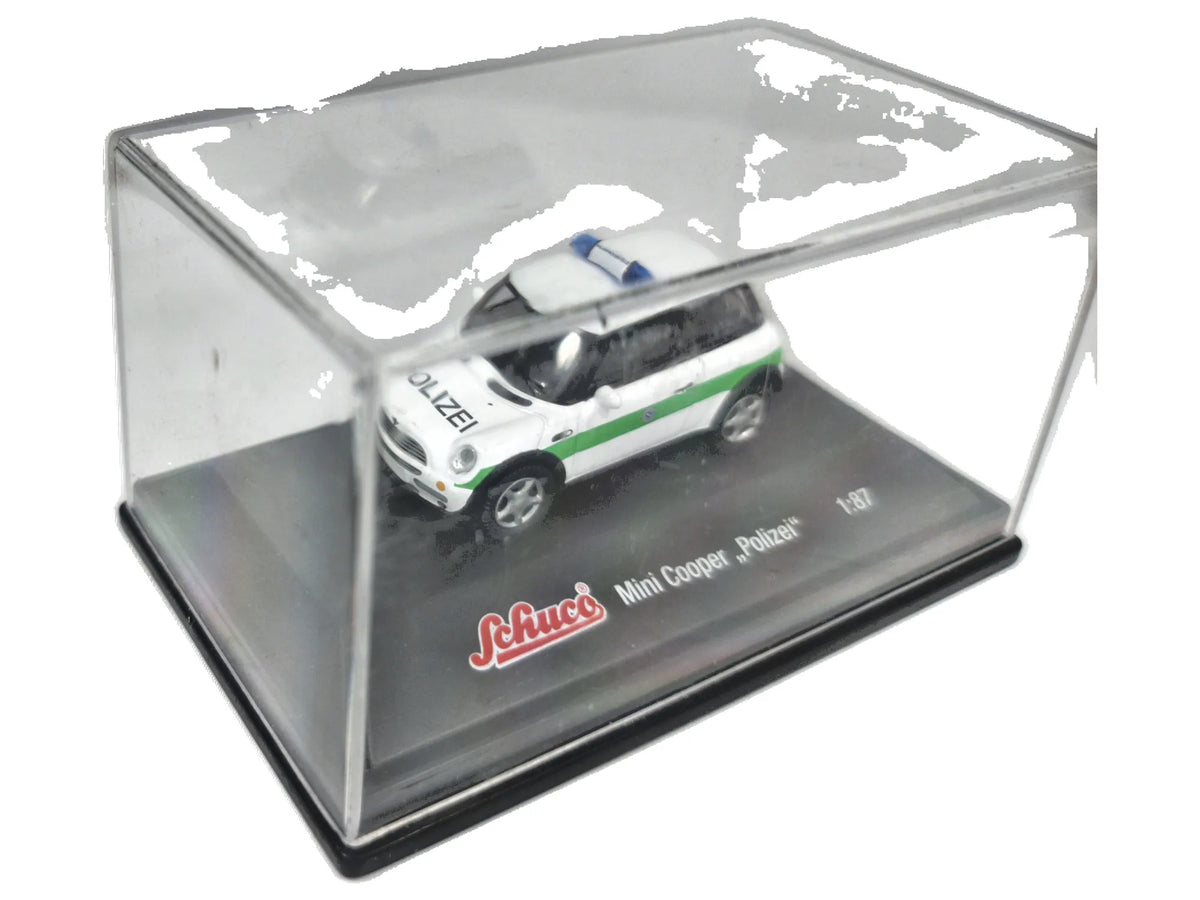 Mini Cooper Polizei Policja Schuco Biały 1:87