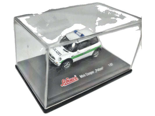 Mini Cooper Polizei Policja Schuco Biały 1:87