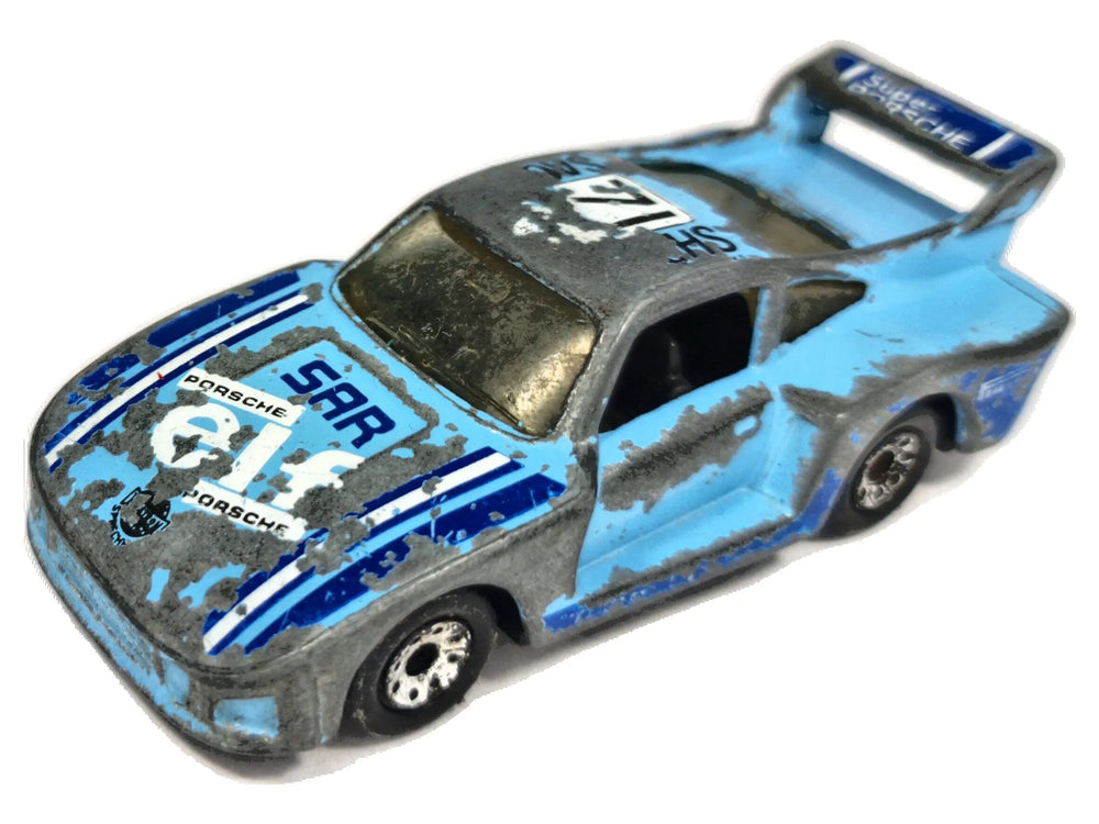 RACING PORSCHE 935 Matchbox '80 Błękitny 1:58 Made in Macau
