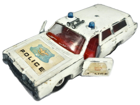 Mercury Police Car King Size Matchbox 1969 Biały 1:36 Made in England