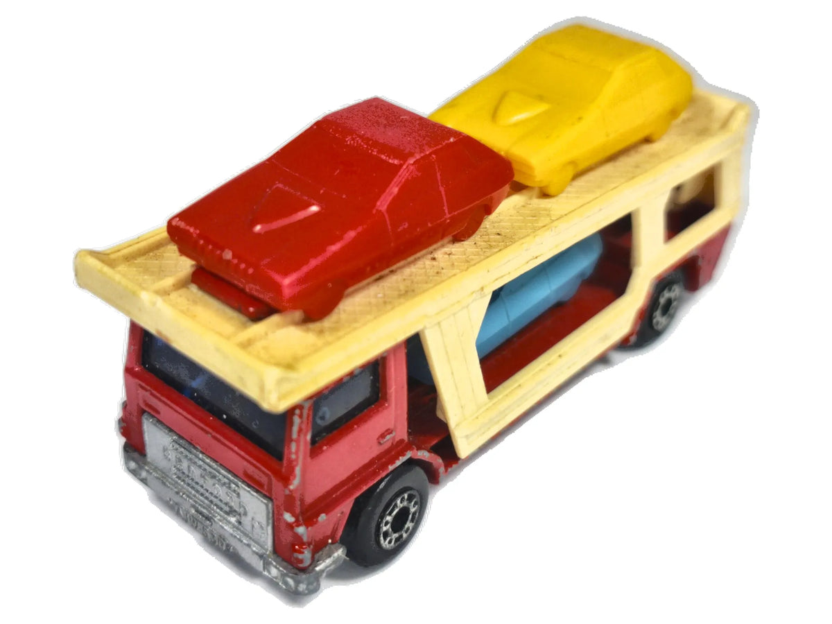BEDFORD SUPERFAST CAR TRANSPORTER, Matchbox 1976, NO.11, Czerwony, 1:76