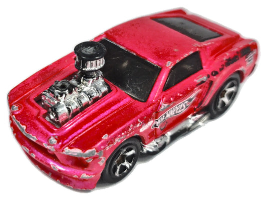 1969 Ford Mustang „Tooned” Hot Wheels 1968 1:64 Luzak Czerwony