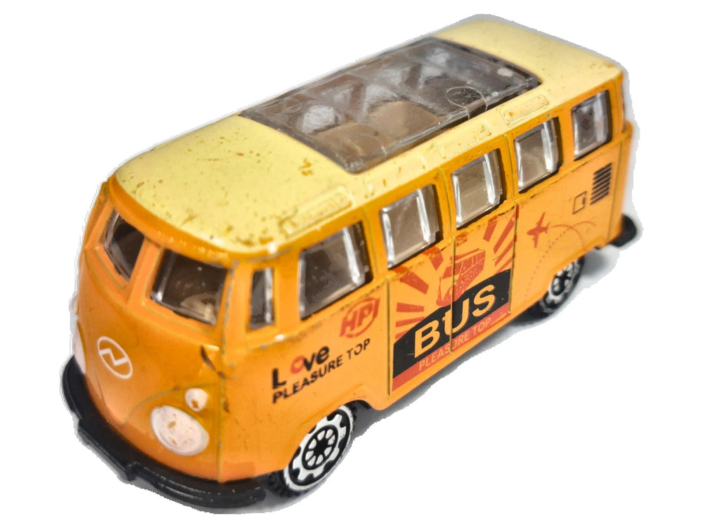 Jak Volkswagen Transporter T1 z lat 60/70, BUS Pleasure TOP Pomarańcz. 1:64