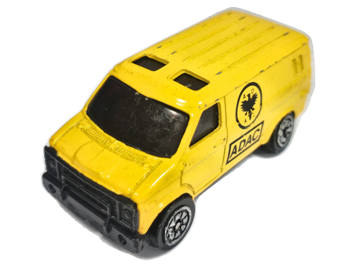 U.S. VAN ADAC, Vintage Welly, Die cast, Żółty, 1:64, Resoraki
