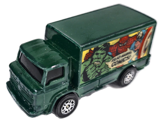 LEYLAND TERRIER MARVEL COMICS Corgi '80 Zielony 1:52 Made in Gt Britain