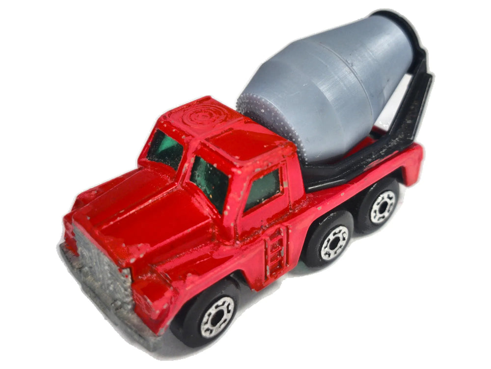 CEMENT TRUCK, Matchbox 1976, Made in England, Die cast N19, Czerwony, 1:87