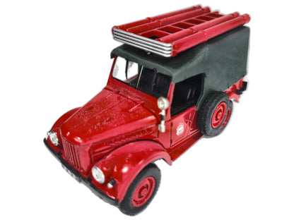 GAZ-69 PMG-20, STRAŻ POŻARNA, Deagostini, IMT20, Czerwony, 1:43, Resoraki