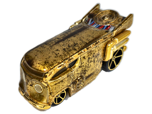 C-3PO CHARACTER CAR DRAG BUS Star Wars Hot Wheels 2014 Złoty 1:64