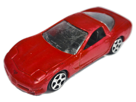 1997 CHEVROLET CORVETTE, Maisto, Die cast, Czerwony, 1:64, Resoraki