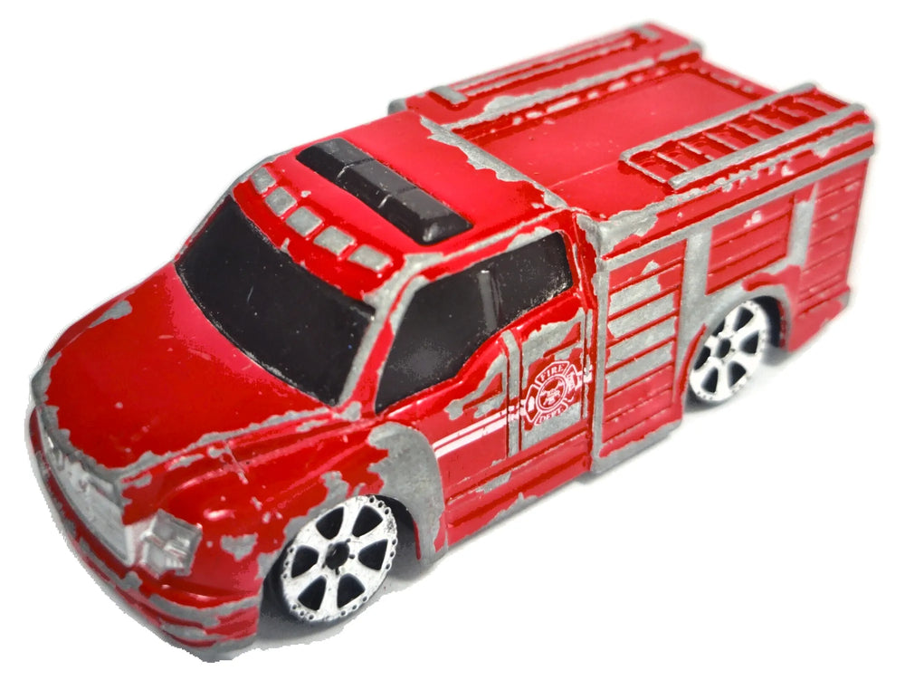 FIRE TRUCK (Straż pożarna) Motor Max, Die cast 6189/6190, Czerwony, 1:64