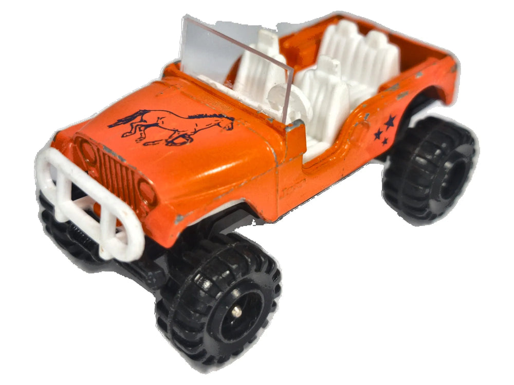 JEEP WRANGLER, Corgi, Made in Gt Britain, Die cast Pomarańcz 1:64, Resoraki
