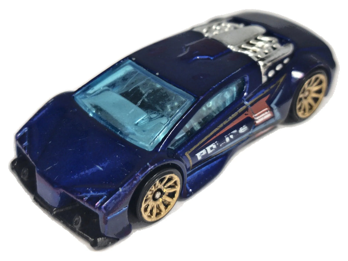 ZOTIC POLICE, Hot Wheels 2002, Die cast 56361, Niebieski, 1:64, Resoraki