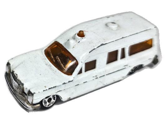 Mercedes Ambulance Mini Jet Norev '70 Biały 1:64 Made in France 2xMetal