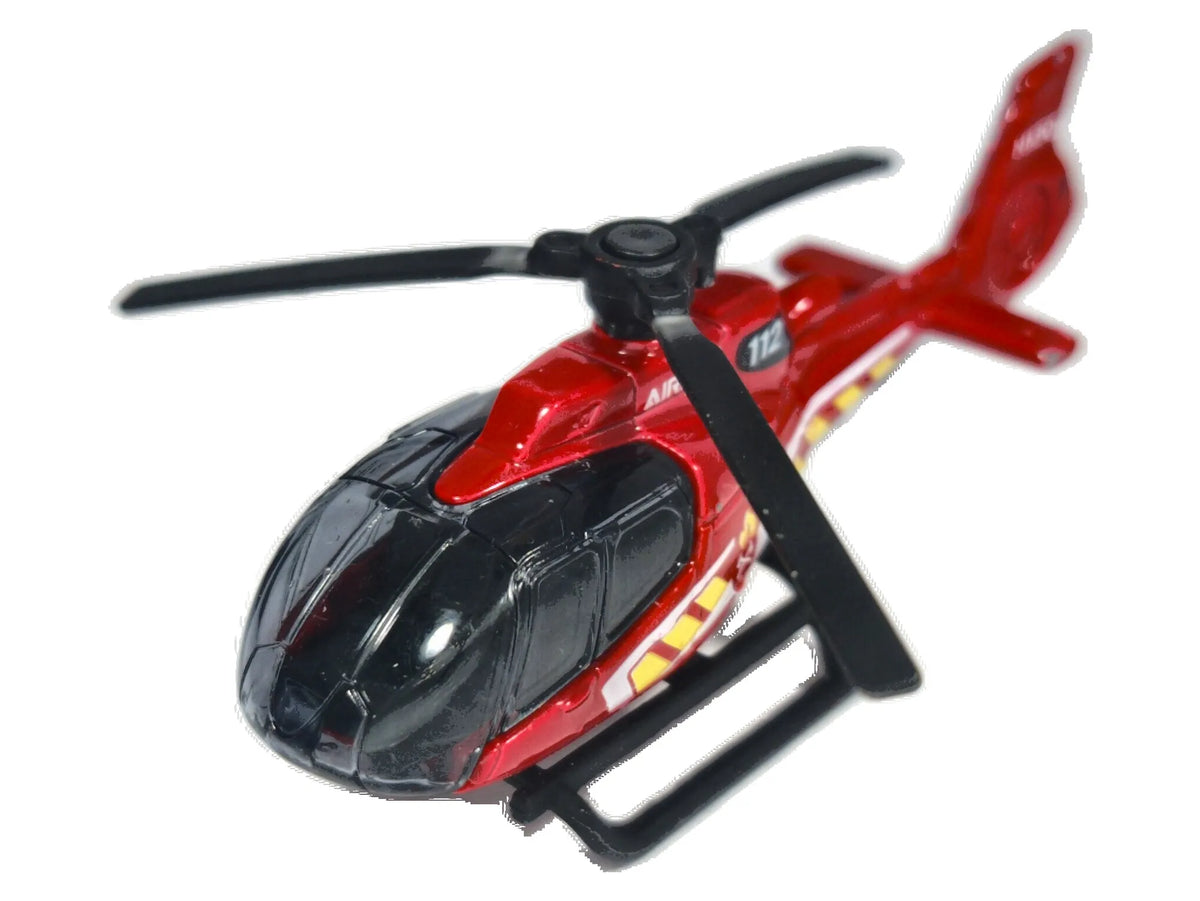 AIRBUS H130 HELIKOPTER, Majorette, Die cast REF 422D, Czerwony, 1:130