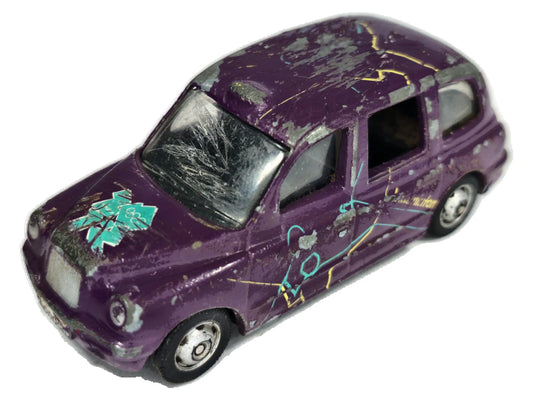 TX1 TAXI London Taxi Corgi 2007 Fioletowy 1:53