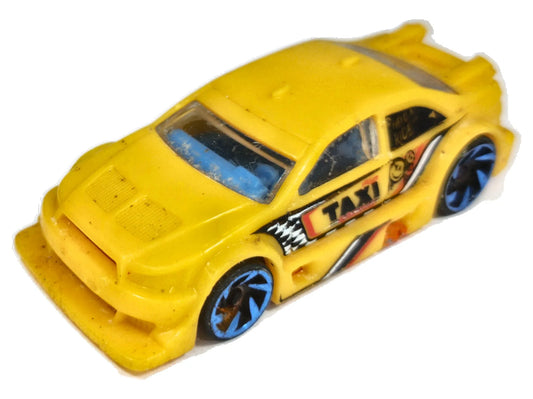 BMW M3 GT2 Hot Wheels 2013 1:64 TAXI Luzak Żółty