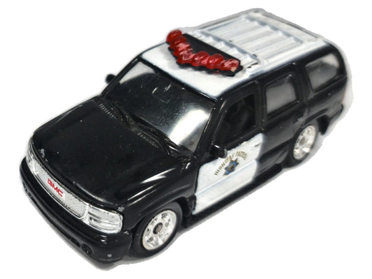 GMC Yukon Denali Welly 2001 1:60 Luzak Czarny Policja