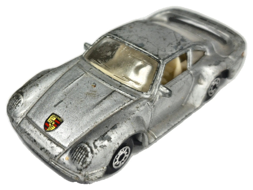 Porsche 959 MC Toy 1986 1:55 Luzak Srebrny Vintage Model