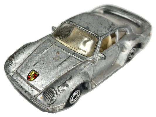 Porsche 959 MC Toy 1986 1:55 Luzak Srebrny Vintage Model