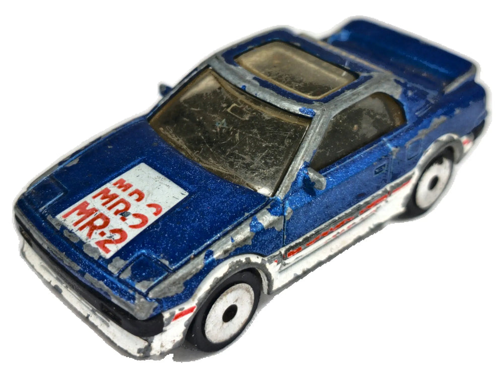 TOYOTA MR2 Lasers Matchbox 1986 Niebieski 1:56 Made in Macau
