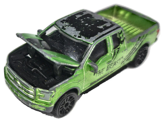 Ford F-150 Majorette 1:72 Pickup BEAST Luzak Zielony