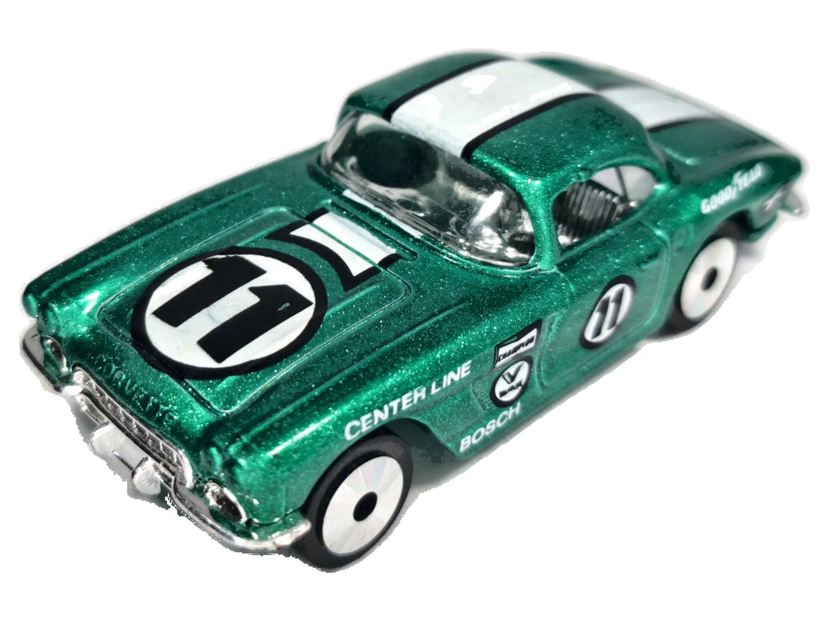 1962 CORVETTE Lasers Matchbox 1982 Zielony 1:59 Made in Macau