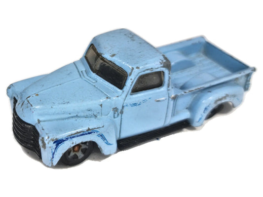 ’52 Chevy Pickup Hot Wheels 2014 1:64 Pickup Luzak Niebieski