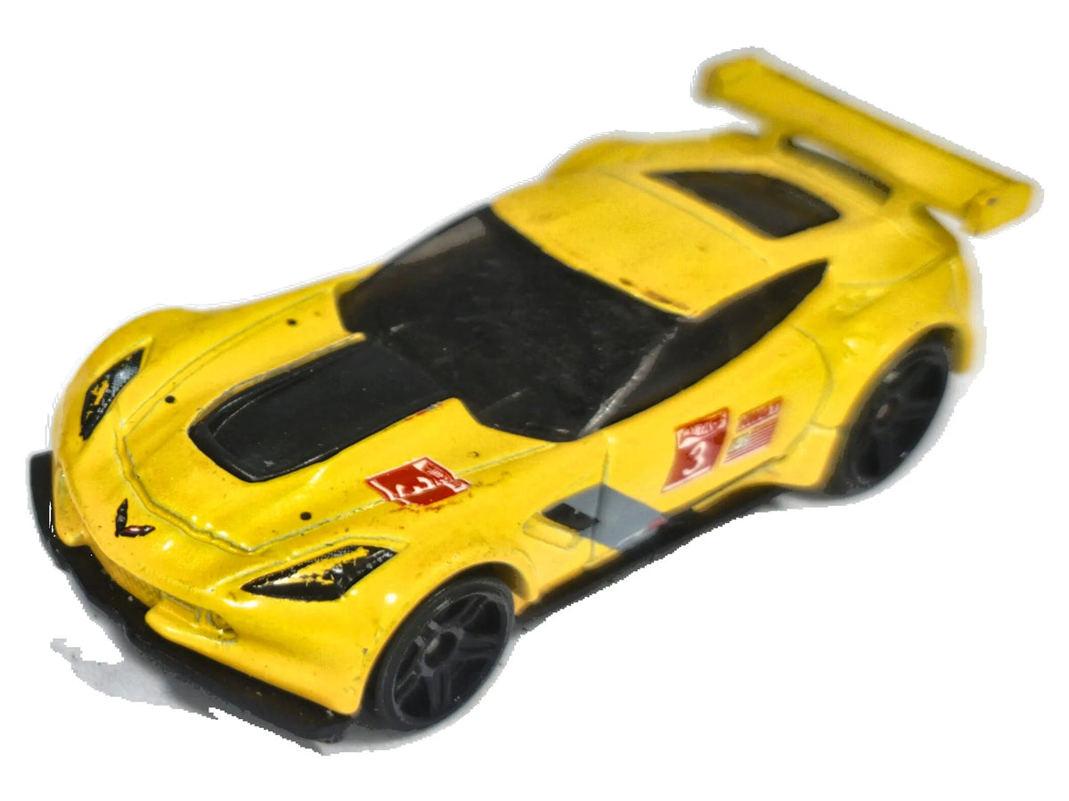 Corvette C7.R Hot Wheels 2014 1:64 3 Luzak Żółty