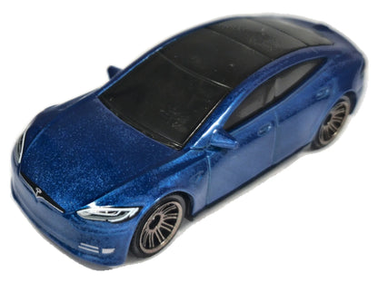 Tesla Model S Matchbox 2022 1:64 Niebieski Samochód osobowy
