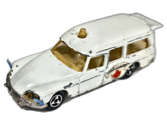 CITROEN DS 21 AMBULANCE Majorette '70 Biały 1:64 Made in France