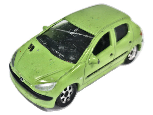 Peugeot 206 Welly 1:64 Luzak Zielony
