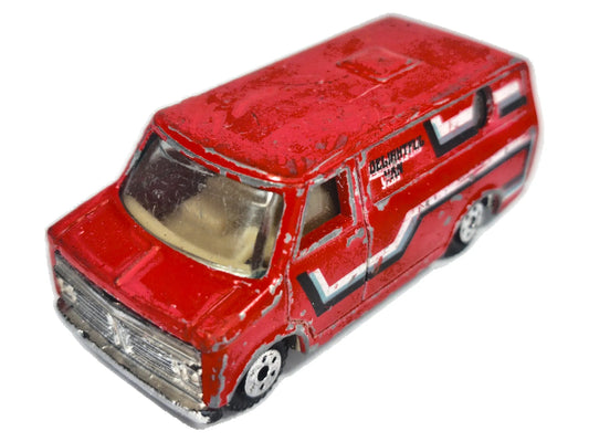 DELIGHTFUL VAN, Yatming, Die cast NO.899, Czerwony, 1:64, Resoraki