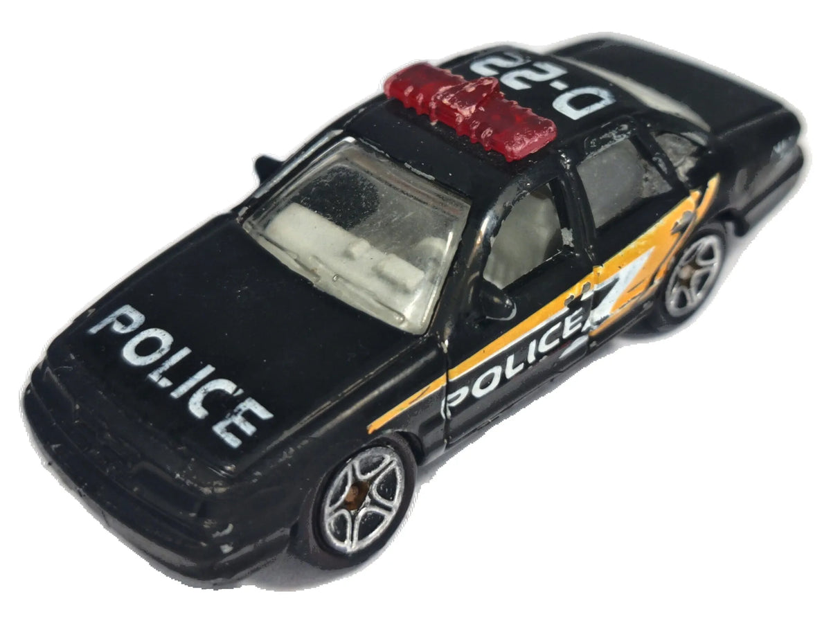 FORD CROWN VICTORIA POLICE, D-22, Matchbox 1996, Vintage Model, Czarny 1:64