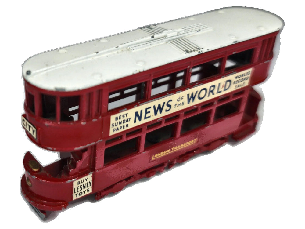 TRAMWAJ PIĘTROWY LONDON TRANSPORT Matchbox '60 Czerwony 1:72 Made in UK