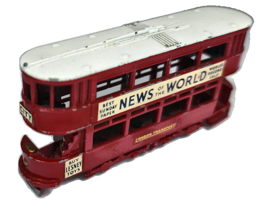 TRAMWAJ PIĘTROWY LONDON TRANSPORT Matchbox '60 Czerwony 1:72 Made in UK