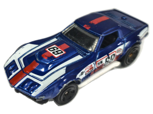 Chevrolet Corvette Stingray Hot Wheels 1980 1:64 68 Luzak Niebieski