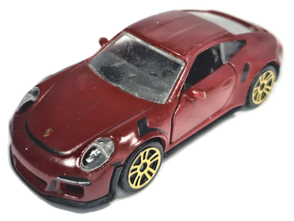 PORSCHE 911 GT3 RS, Majorette, Die cast 209H, Bordowy, 1:64, Resoraki
