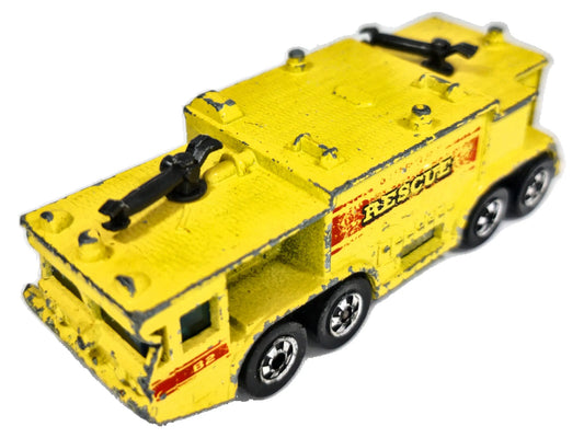 Wóz strażacki AIRPORT RESCUE Hot Wheels 1979 Żółty 1:64 2xMetal